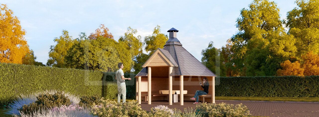 Chalet Grill 9.2m ανοικτό